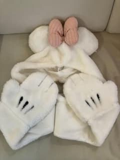 ミニーマフラーキャップ　白のサムネイル
