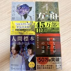 ミステリー小説 話題作 4冊 松下龍之介 有栖川有栖 湊かなえ まさきとしかのサムネイル