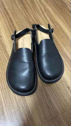 Organichandloom レザーサンダル 黒 25cm - メルカリ