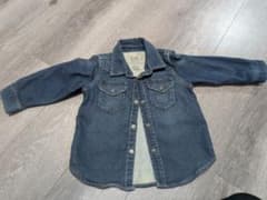 GAP デニムシャツ 18-24manth ダークブルーのサムネイル