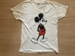 60s ビンテージ ミッキーマウス 染み込みプリントTシャツのサムネイル