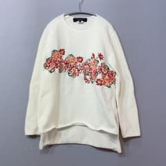 コムデギャルソンオムプリュス 花柄刺繍エステルニット 2022SS - メルカリ