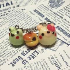 <75>クマちゃんとカエルちゃんアメ細工 ピンのサムネイル