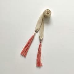 <DISCOVERED> FRINGE KNIT BELT Whiteのサムネイル