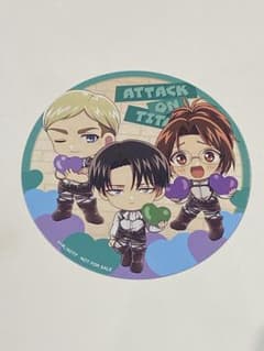 【非売品】進撃の巨人 レイヴンブレイドカフェ 特典 コースター リヴァイ