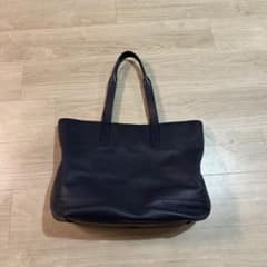 coach ネイビー レザー トートバッグ メンズのサムネイル