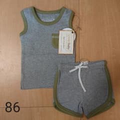 【6-9ヶ月】オーガニックタンク＆ショートパンツ（ラブドベビー）のサムネイル