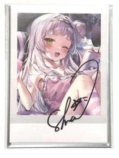 ホロライブ 紫咲シオン 活動5周年記念 直筆サイン入りチェキ風