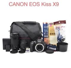 保証付き/デジタル一眼レフカメラcanon kiss x9 望遠レンズセット Canon デジタル一眼レフカメラ EOS Kiss X9