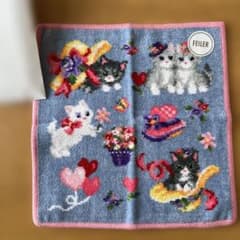 専用　　新品未開封⭐︎FEILER モンプティシャハンカチ ライトブルー×ピンクのサムネイル