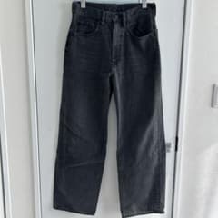 GU メンズ ブラック デニムパンツ 27インチのサムネイル