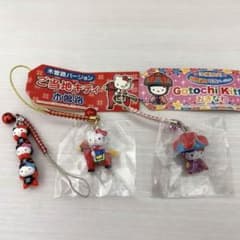 3点】 ハローキティ ご当地 ストラップ 根付け サンリオ 木曽路