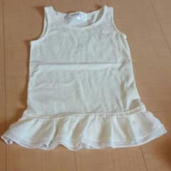 未使用110㌢♡裾フリル付タンクのサムネイル