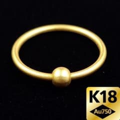 K18 YG 18金 イエローゴールド つや消し リング 指輪 #9.5 - メルカリ