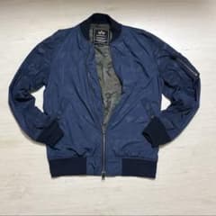 ALPHA INDUSTRIES MA-1 フライトジャケット 迷彩　ネイビーのサムネイル