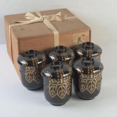 和食器　茶懐石　山本春正作　黒漆　桐蒔絵　長碗　五客　共箱　V　A217 和食器 茶懐石 山本春正作 黒漆 桐蒔絵 長碗 五客 共箱 V A217 - メルカリ