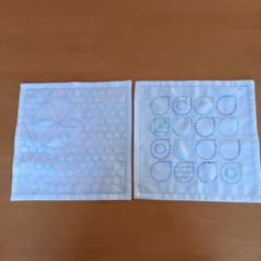 刺し子ハンカチ　2枚セット