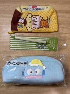 サンリオくじ ポーチ、豆乳ポムポムプリンポーチ ペンセットのサムネイル