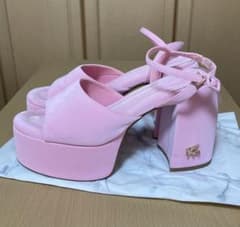 YELLO 厚底サンダル ピンクのサムネイル