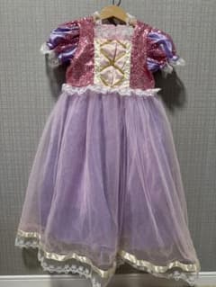 キッズドレス パープル ピンク スパンコール　ラプンツェルのサムネイル