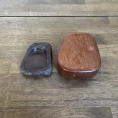 アンティーク】書道具 硯 彫刻 松の木 昭和レトロ 古道具 古民具