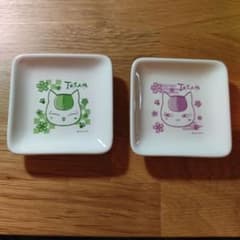 나츠메 친구장 냥코 선생님 페인트 접시(2장 세트) ①