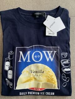 企業コラボ　Tシャツ　モウ　MOW アイス　バニラ味　Lサイズのサムネイル
