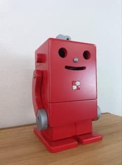 展示品アウトレット ロボット型 卓上収納 レッドのサムネイル
