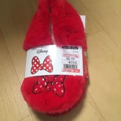 本日お値下げ未使用品 ミニーリボンのルームシューズのサムネイル