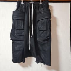 Rick Owens coating sarouel half pants xs - メルカリ