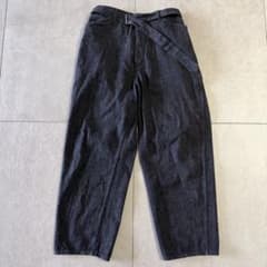 希少サイズ4】COMOLI 22SS ベルテッドデニム ブラックエクリュ 美品 