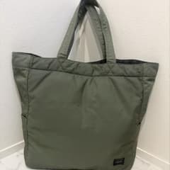 PORTER ポーター　タンカー　トートバッグ　カーキ　缶バッチ付き PORTER ポーター タンカー トートバッグ カーキ 缶バッチ付き - メルカリ