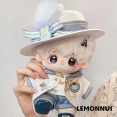 20cm ぬいぐる服 着せ替え 帽子 制服 ラビットジェントルマン-A5215