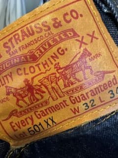 LEVI'S 501XX 1947年モデル 端切れのサムネイル