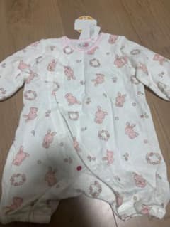 新品 ちびオール ベビー服 70cm うさぎ柄 日本製のサムネイル