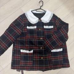 新品 未使用 チェック柄 ジャケット 大きいサイズ 3L4L プラスサイズのサムネイル