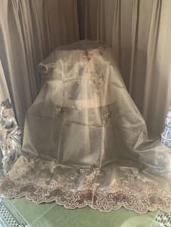 フランスアンティーク　オリジナルプロガントデットストック品のレースのカーテン！ フランスアンティーク オリジナルプロガントデットストック品のレース