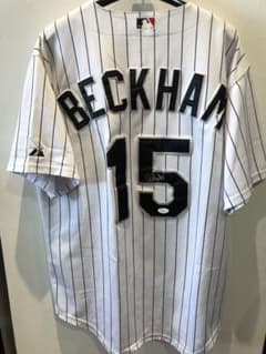 【7月SALE】MLB ゴードン・ベッカム直筆サイン入りユニフォーム MLB ゴードン・ベッカム直筆サイン入りユニフォーム - メルカリ