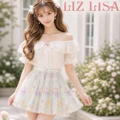 リズリサ系 希少 当時物 姫ギャル レース ブラウン ミニスカート 希少リズリサ 花柄ミニスカート 当時物 平成ギャル 美品 ノエミー好き