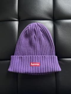 Supreme Overdyed Beanie ビーニー ニット帽 紫 - メルカリ