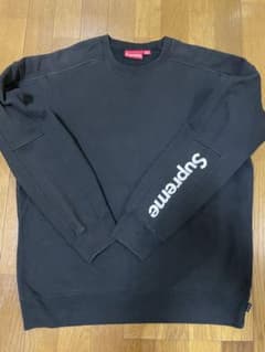 Supreme クルーネック スウェット ブラックのサムネイル