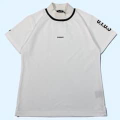 8YARDS ハチヤーズ 半袖 ストレッチ モックネック シャツ M ホワイト