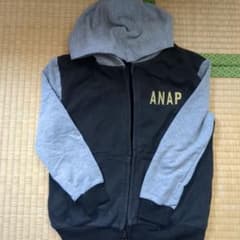 ANAP パーカー ブラック グレーのサムネイル