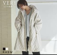 pierrot  RASW キルティングドロストコート　Lサイズ　アイボリーのサムネイル