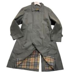 極美品　バーバリー　ノバチェック　カシミア混　ステンカラーコート　Mサイズ相当 極美品 バーバリー ノバチェック カシミア混 ステンカラーコート M