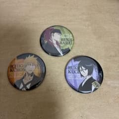 BLEACH 缶バッジ 3種セット 黒崎一護 朽木ルキア 阿散井恋次のサムネイル