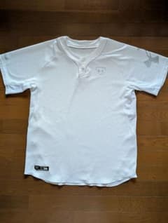 UNDER ARMOUR ベースボールシャツ ホワイト XL - メルカリ