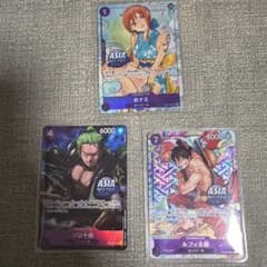 ワンピース カード ゾロ おナミ　￼ルフィ日本未販売 セット 海外限定 4 ワンピース カード ゾロ おナミ ￼ルフィ日本未販売 セット 海外限定 4