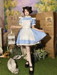 アリス コスプレ衣装 3点セット ハロウィン　Mサイズのサムネイル