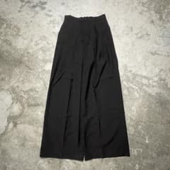 y2k wide slacks pants 00s archive mode 黒 - メルカリ